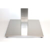 Detail Bodenplatte Edelstahl-Stehtisch INOX Square