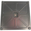 Unterseite Bodenplatte Inox-Square: Stellfuesschen an Beschwerungsgewicht