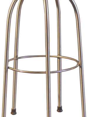 5-Feet-Barhocker aus Edelstahl mit wetterfester Granilen-PE-Sitzfläche, rostfrei und pflegeleicht, ideal für Schwimmbad, Terrasse und Außenbereich.