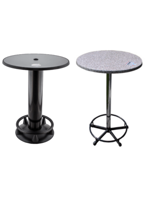 Stehtisch mit Fußring