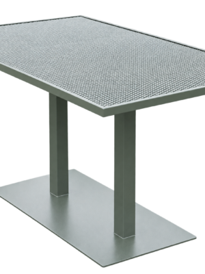 Outdoor 365 Esstisch aus pulverbeschichtetem Stahl mit wetterfester Streckmetall-Tischplatte